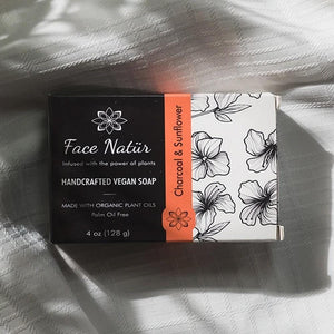 Charcoal & Sunflower Handcrafted Vegan Soap